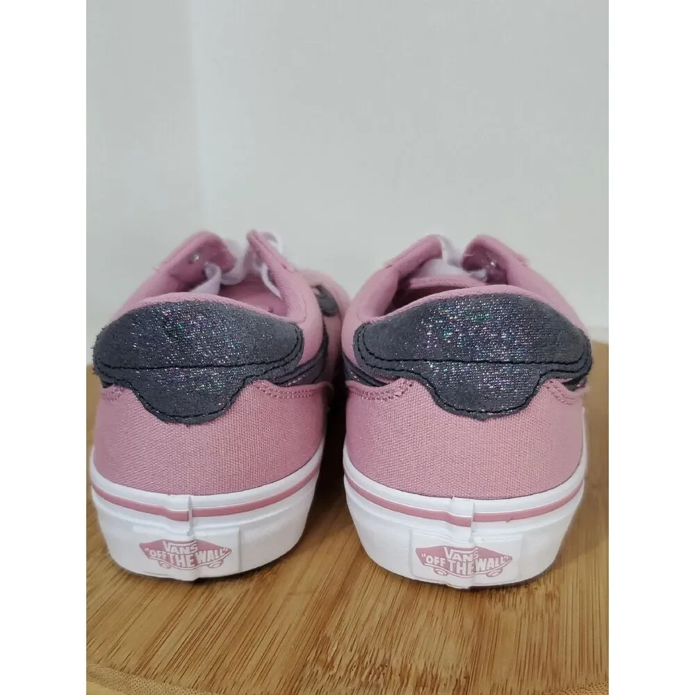 Vans Brooklyn Lifestyle Kid's Sneakers Shimmer Pink Size 6 Big Kid NIB